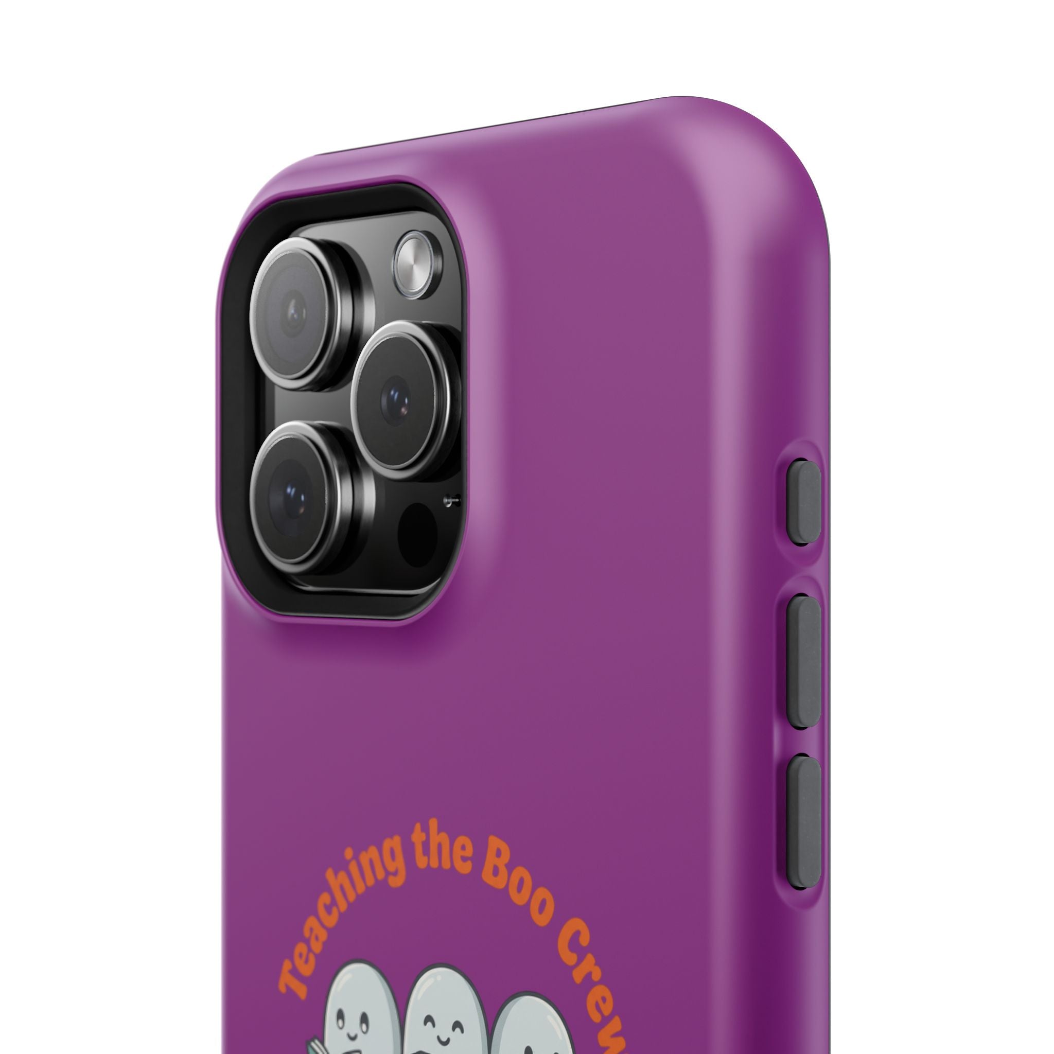 Teaching the Boo Crew Phone Case — Cute Ghosts Teacher Gift Impact-Resistant Case