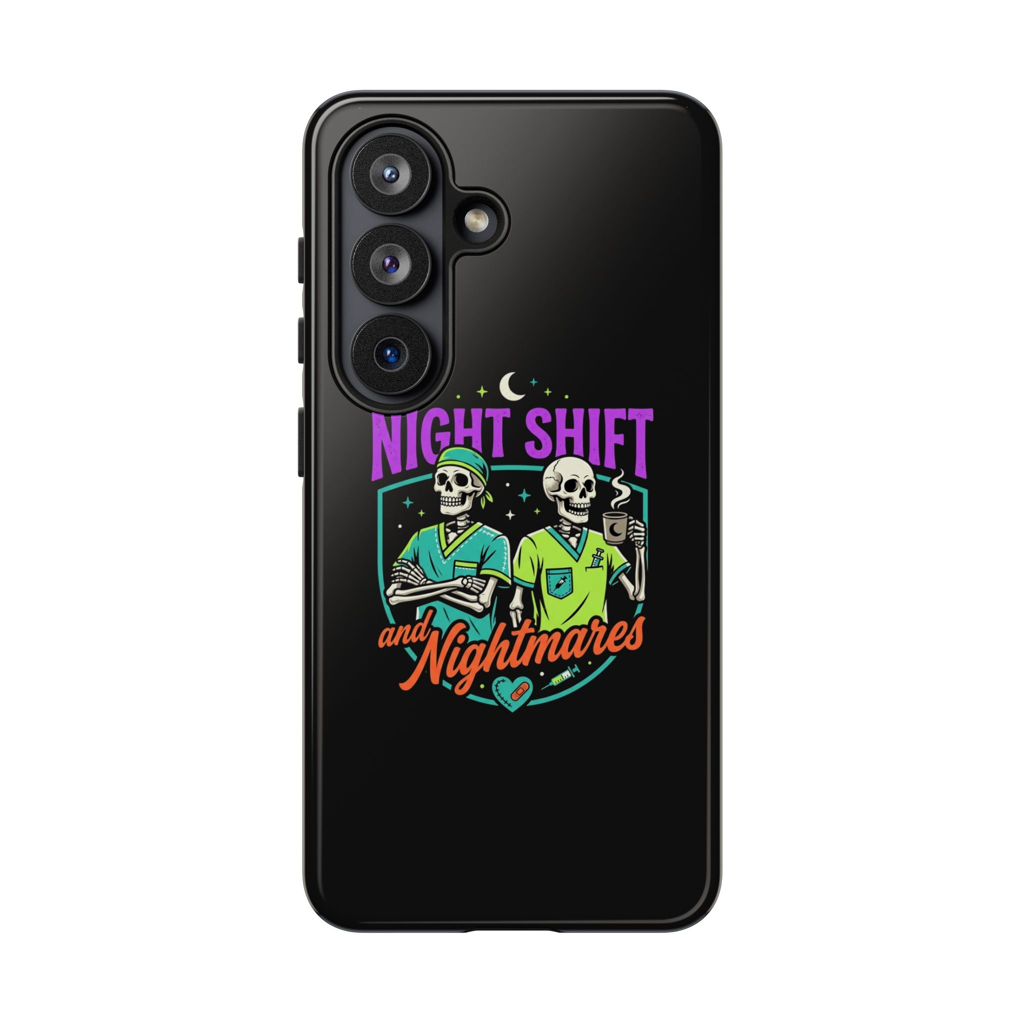 Phone Case — Night Shift and Nightmares Skeleton Nurses (Protective Tough Case)