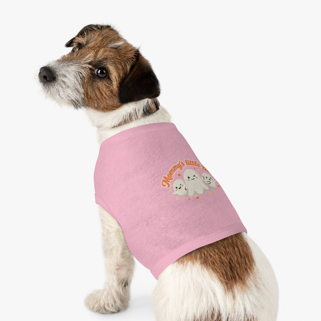 Mommy's Little Boo Pet Tank Top — Cute Halloween Ghost Shirt for Small Dogs & Cats