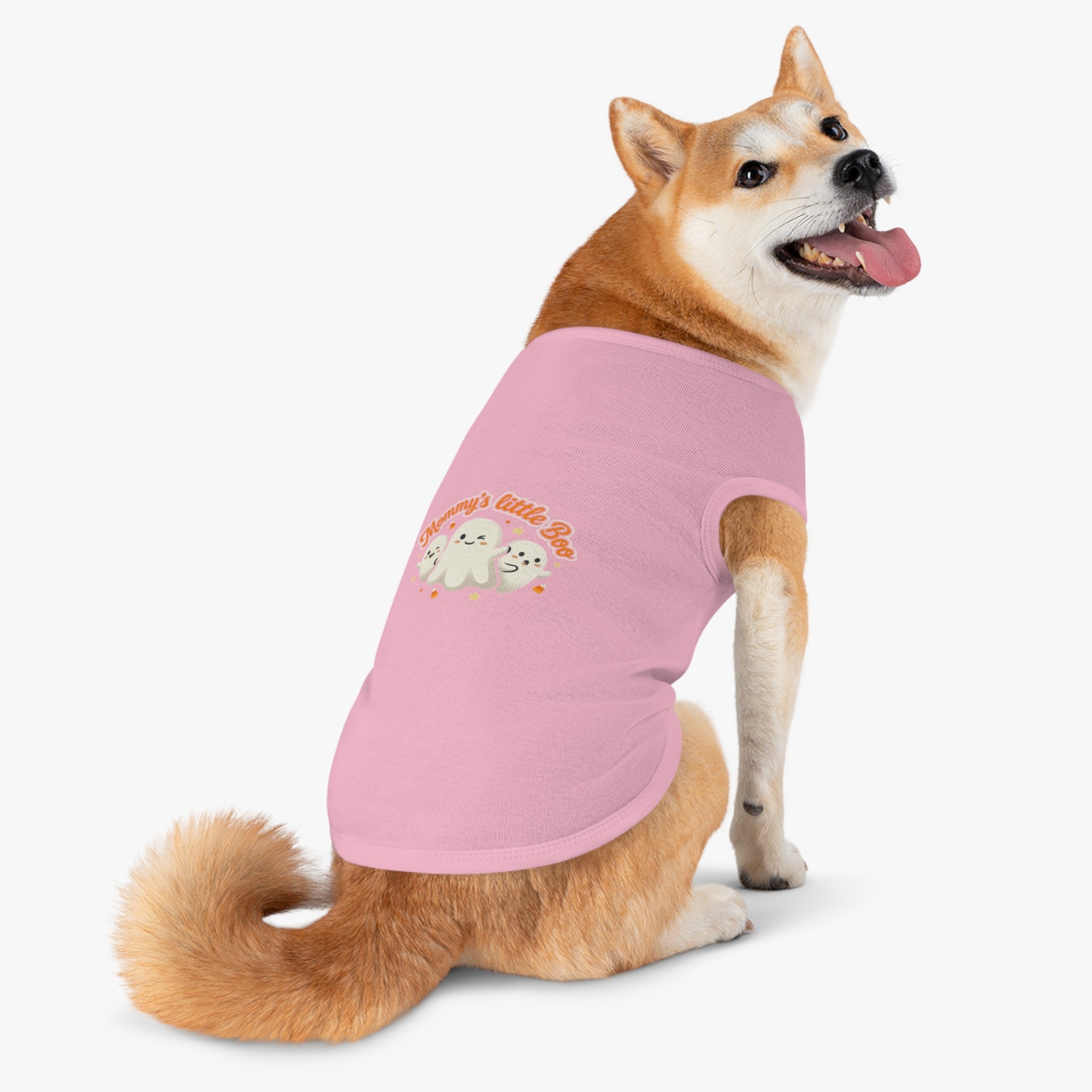 Mommy's Little Boo Pet Tank Top — Cute Halloween Ghost Shirt for Small Dogs & Cats