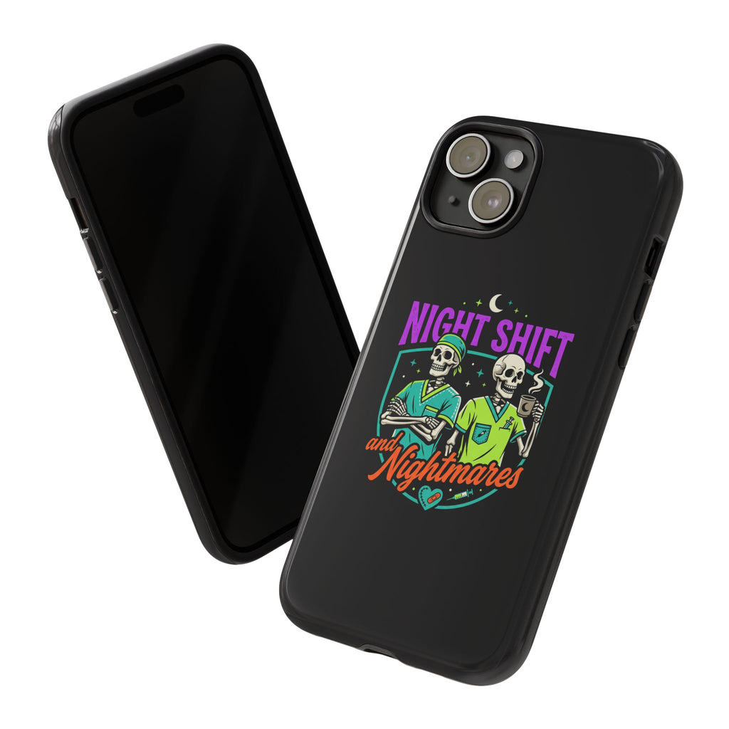 Phone Case — Night Shift and Nightmares Skeleton Nurses (Protective Tough Case)