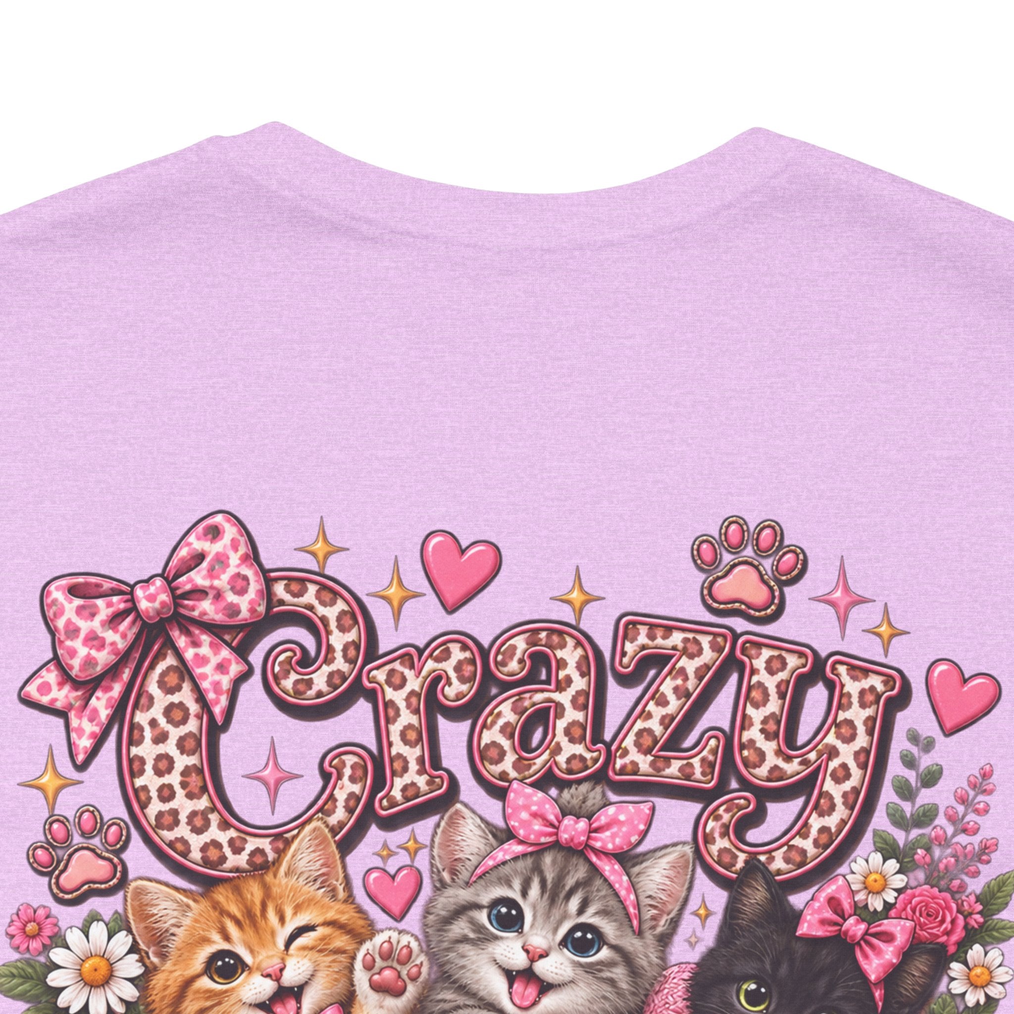 Crazy Cat Lady T-Shirt — Cute Kittens Floral Graphic Tee