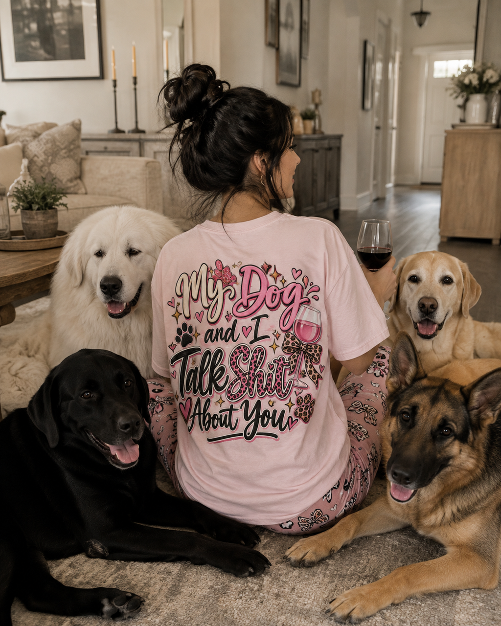 My Dog and I Talk Shit About You T-Shirt — Funny Dog Lover Tee