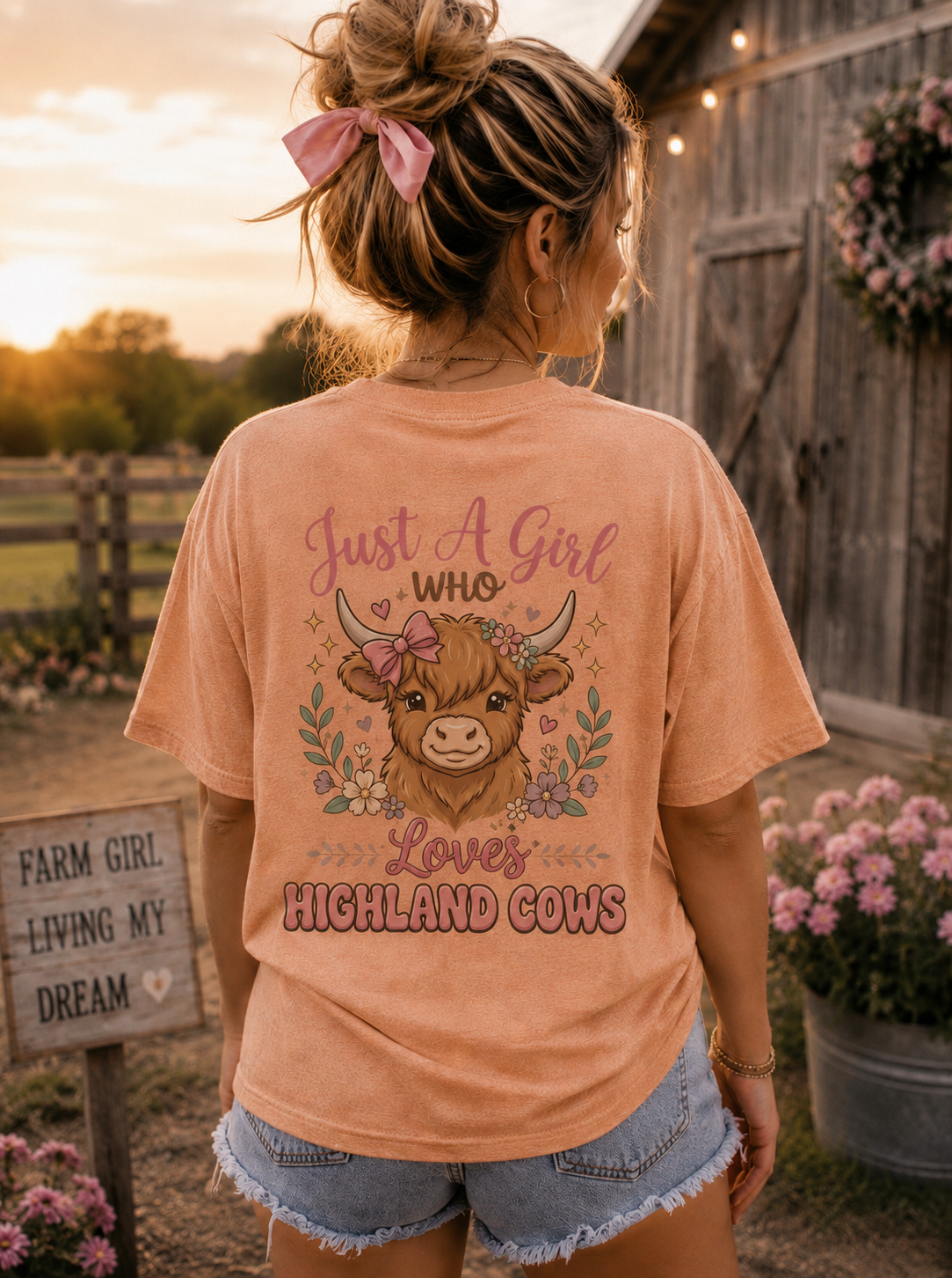 Just a girl who loves Highland Cows T-Shirt