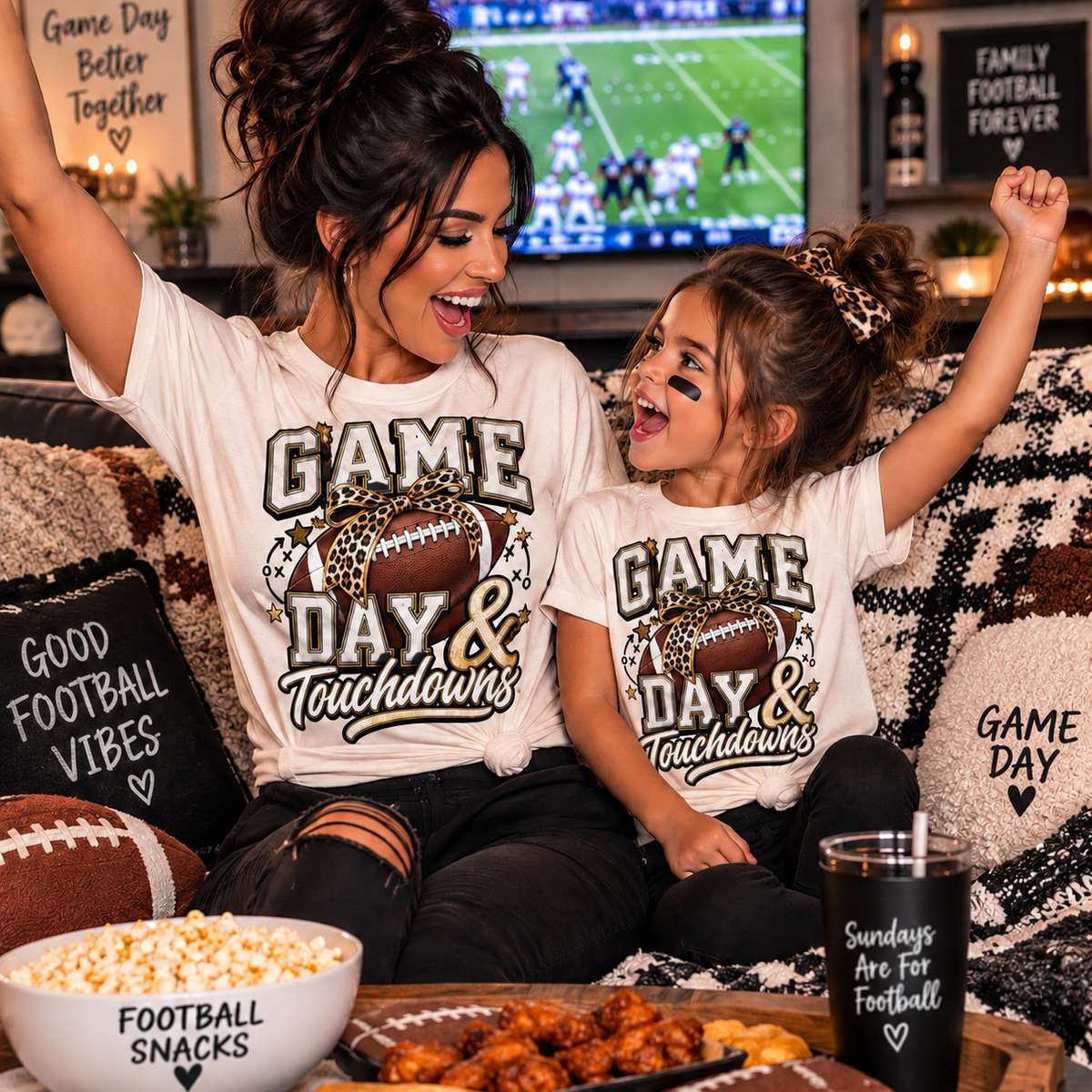 Game Day & Touchdowns Football T-Shirt