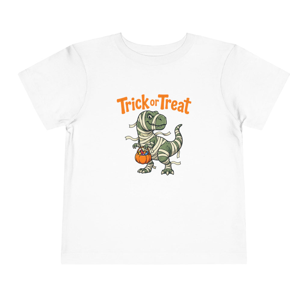 Toddler Tee — Mummy Dinosaur Trick or Treat Halloween Shirt