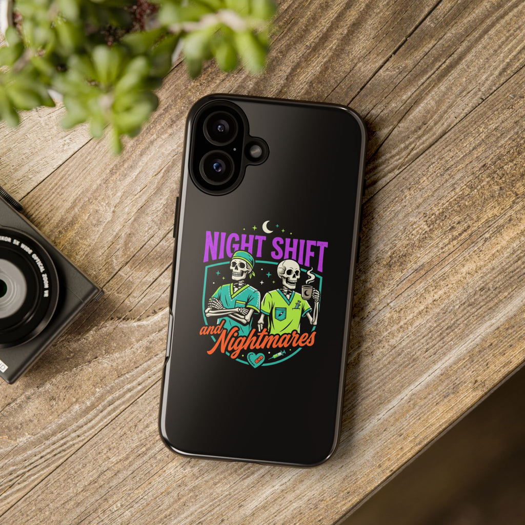 Phone Case — Night Shift and Nightmares Skeleton Nurses (Protective Tough Case)