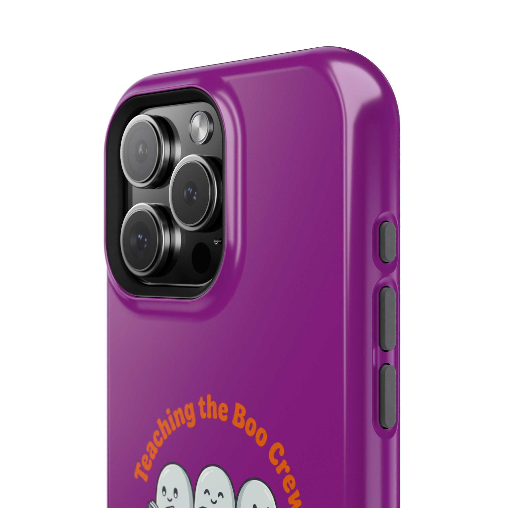 Teaching the Boo Crew Phone Case — Cute Ghosts Teacher Gift Impact-Resistant Case