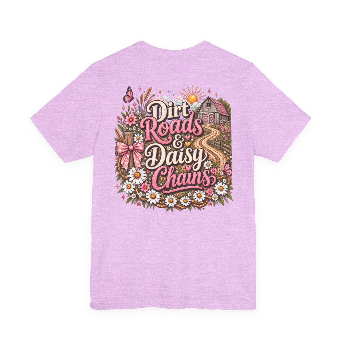 Dirt Roads & Daisy Chains Tee — Floral Country Graphic T-Shirt