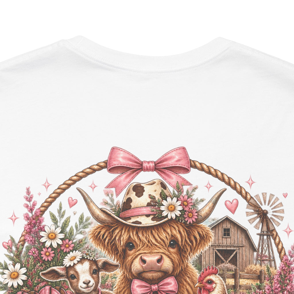 Farm Girl Social Club Graphic Tee — Country Cowgirl Floral T-Shirt