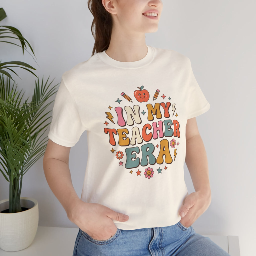 Teacher Tee — "In My Teacher Era" Retro School Graphic T-Shirt