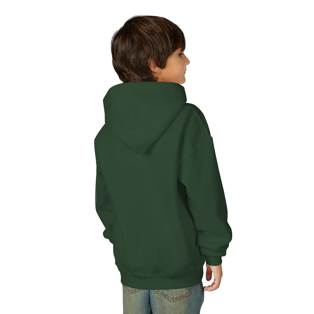 Youth Halloween Ghost Hoodie - "Too Cute to Spook" Kids Pullover