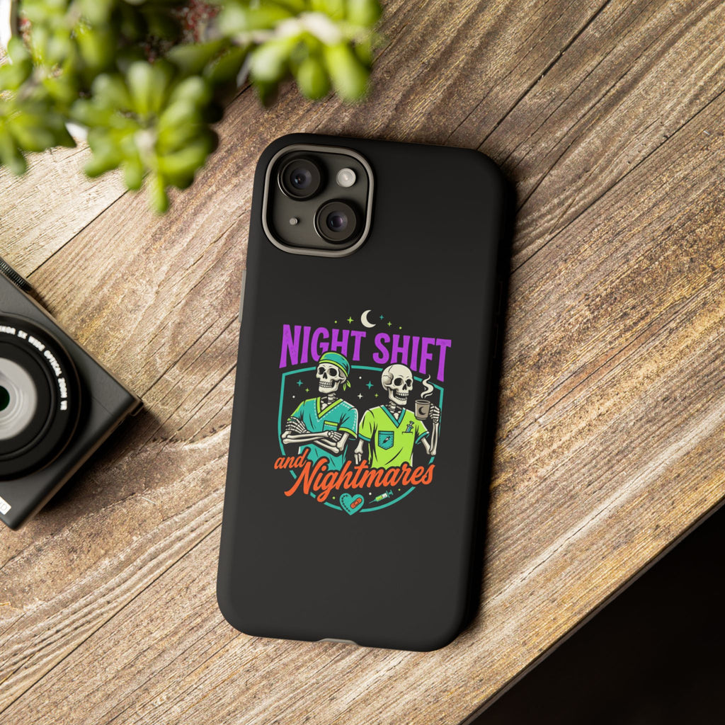 Phone Case — Night Shift and Nightmares Skeleton Nurses (Protective Tough Case)