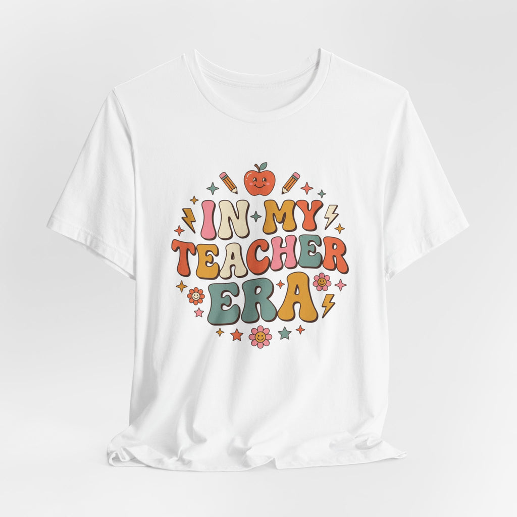 Teacher Tee — "In My Teacher Era" Retro School Graphic T-Shirt