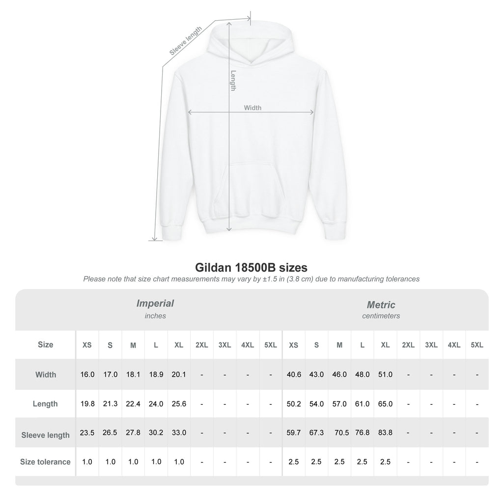 Youth Halloween Ghost Hoodie - "Too Cute to Spook" Kids Pullover