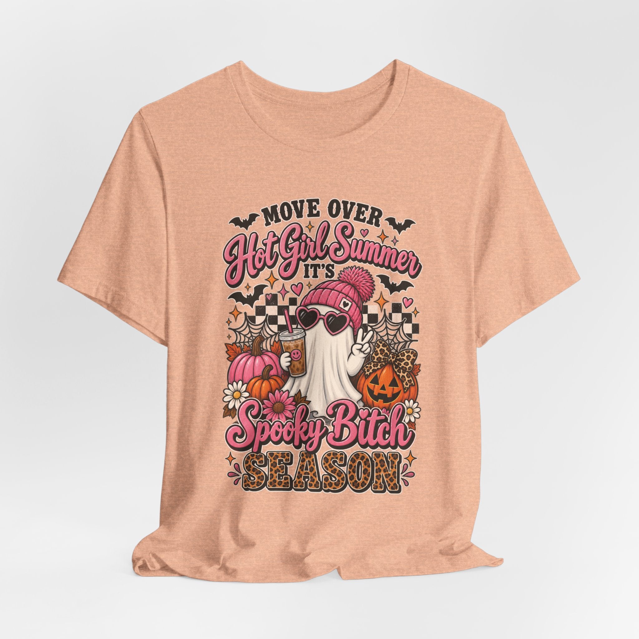 Spooky Bitch Season Halloween Tee — "Move Over Hot Girl Summer" Gnome Pumpkin T-Shirt