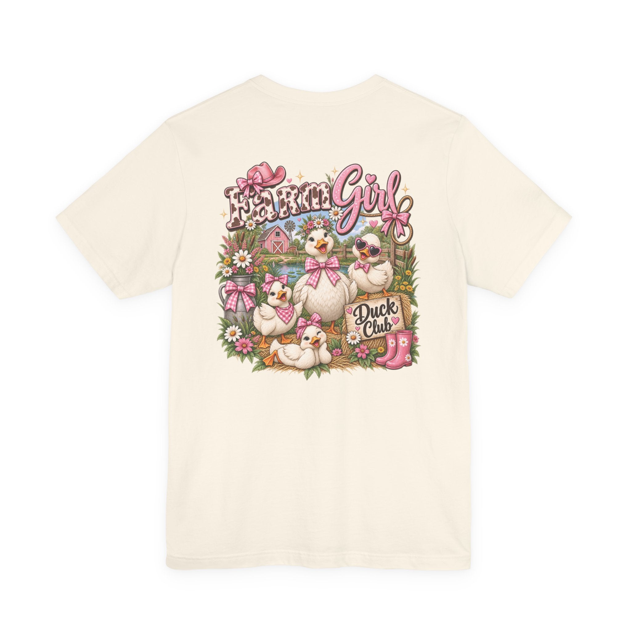 Duckin' Girl Tee — Cute Pastel Duck Family Graphic T‑Shirt