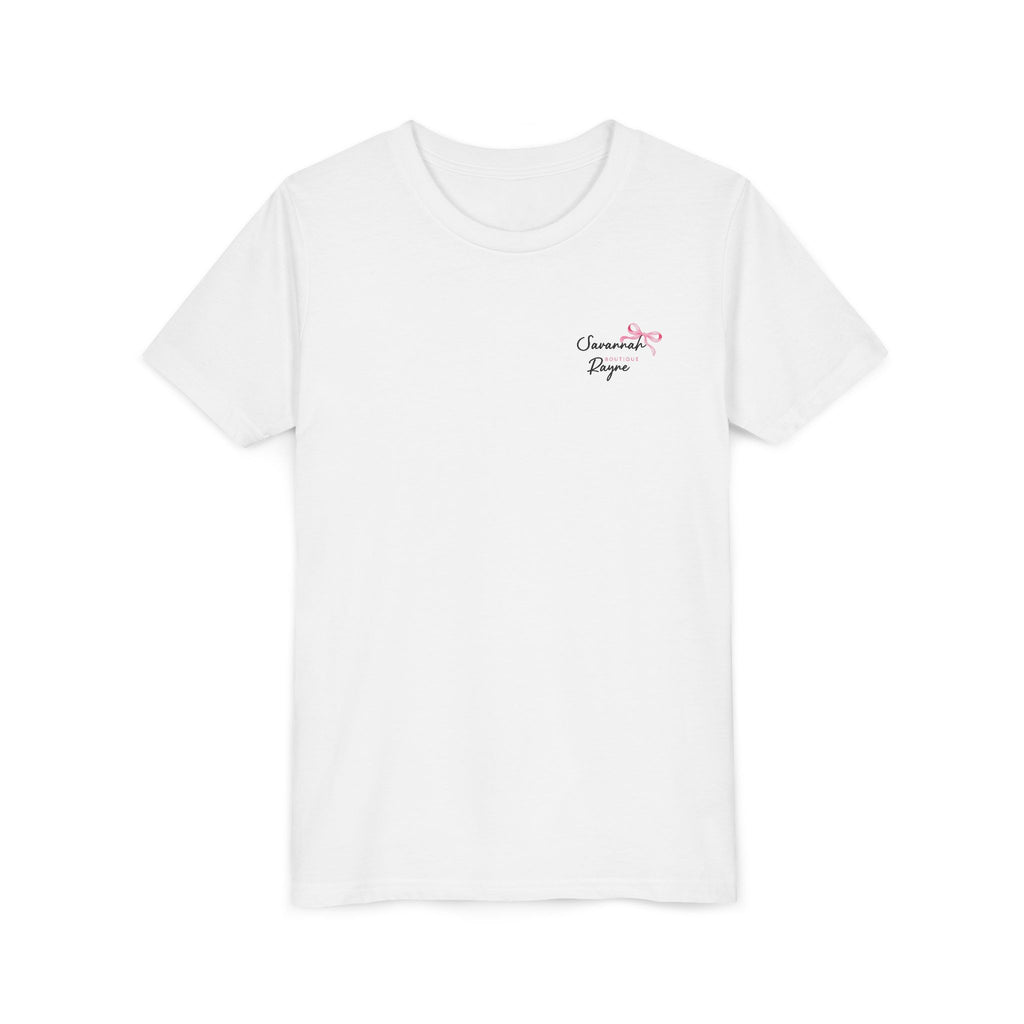 Youth Tee — “My Daddy Keeps the Lights On” Floral Lightning Kids Shirt