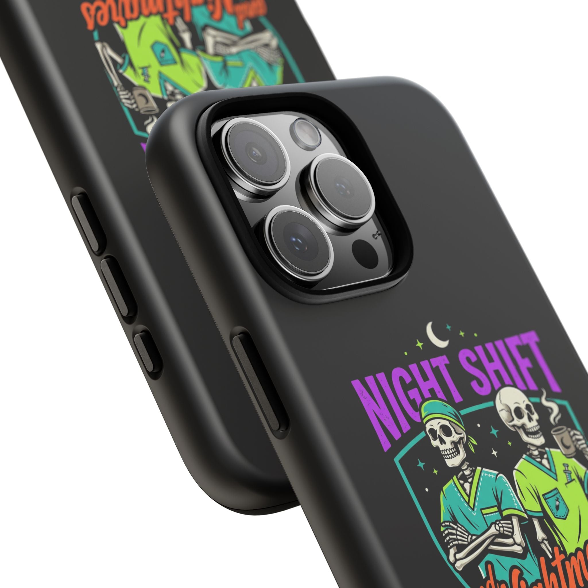 Phone Case — Night Shift and Nightmares Skeleton Nurses (Protective Tough Case)