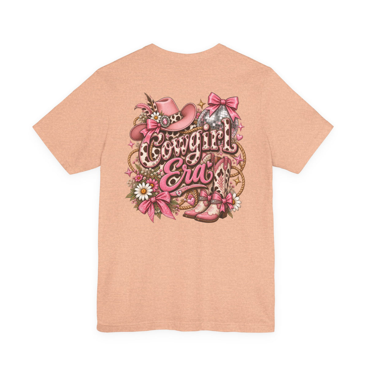 Cowgirl Era Tee — Pink Western Cowgirl Graphic T-Shirt