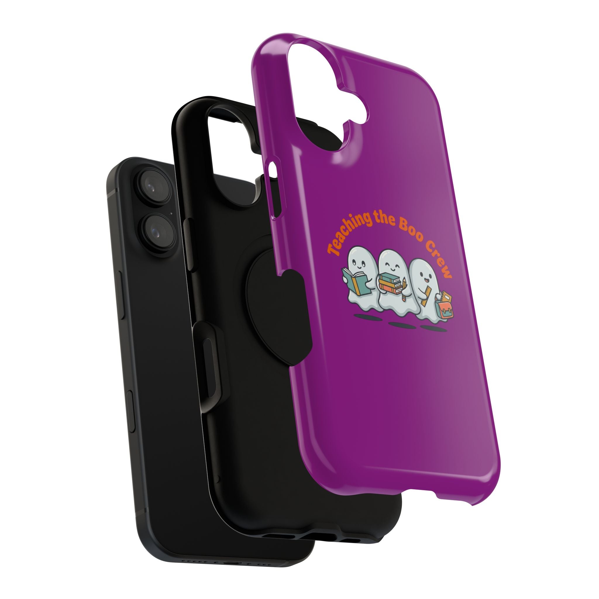 Teaching the Boo Crew Phone Case — Cute Ghosts Teacher Gift Impact-Resistant Case