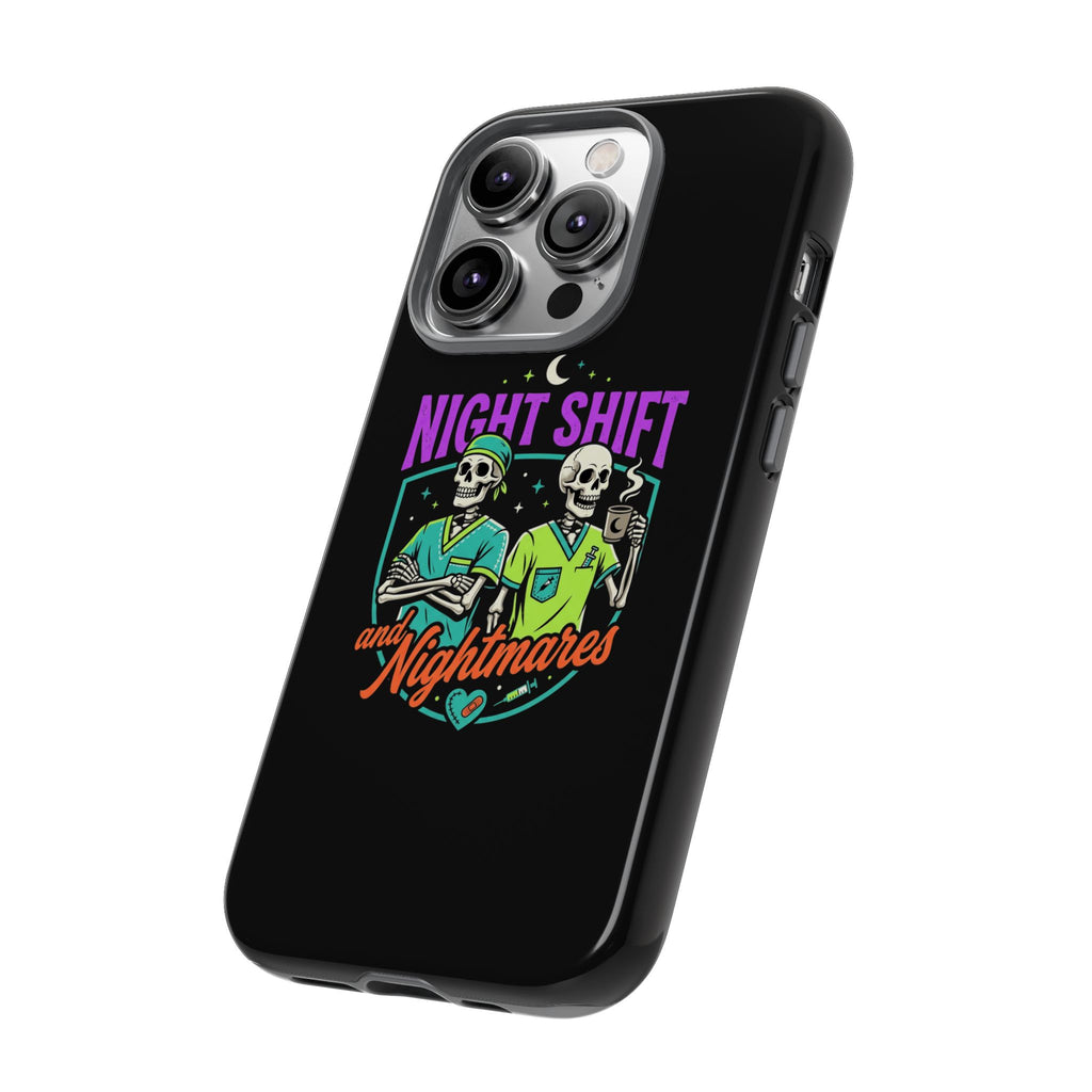 Phone Case — Night Shift and Nightmares Skeleton Nurses (Protective Tough Case)