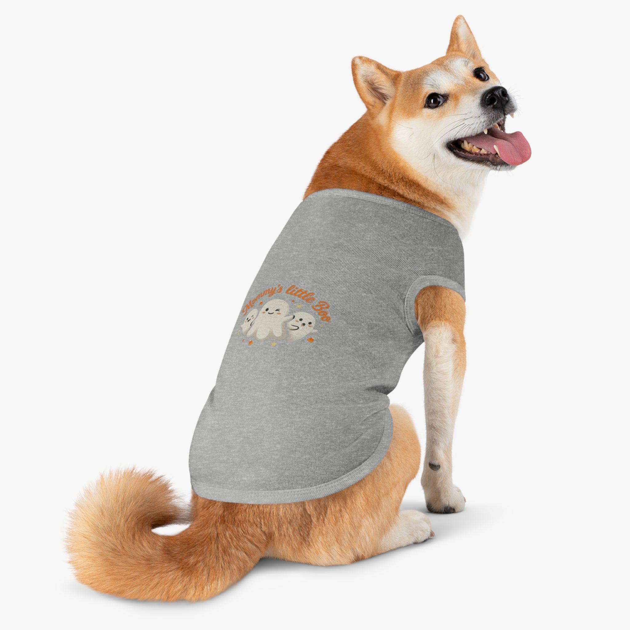 Mommy's Little Boo Pet Tank Top — Cute Halloween Ghost Shirt for Small Dogs & Cats