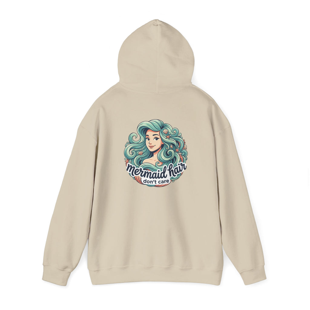 Mermaid Hair Hoodie — "Mermaid Hair Don't Care" Graphic Hooded Sweatshirt
