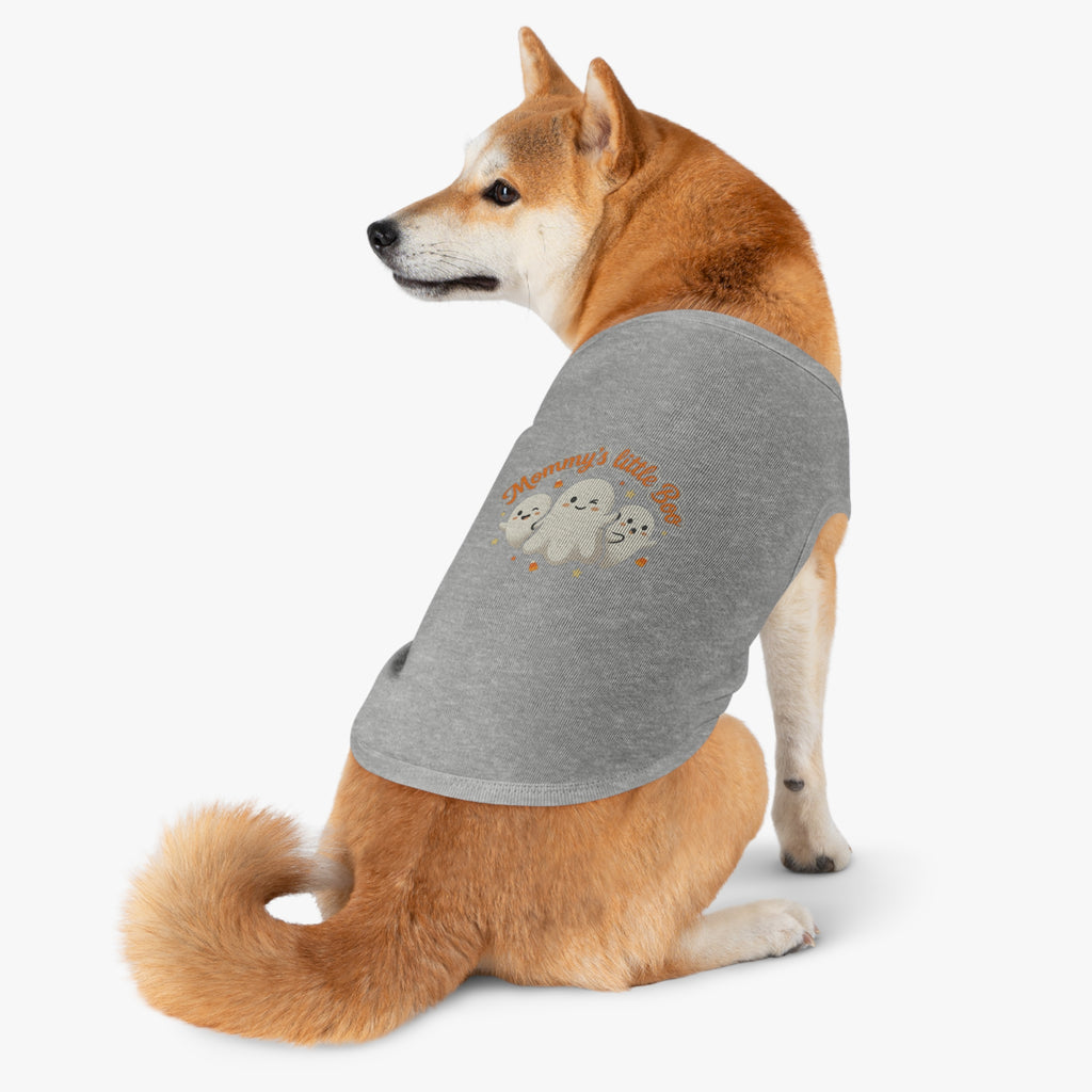 Mommy's Little Boo Pet Tank Top — Cute Halloween Ghost Shirt for Small Dogs & Cats