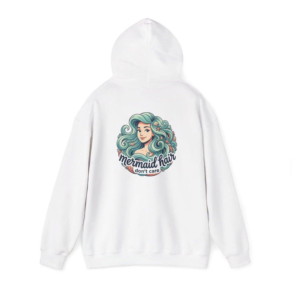 Mermaid Hair Hoodie — "Mermaid Hair Don't Care" Graphic Hooded Sweatshirt