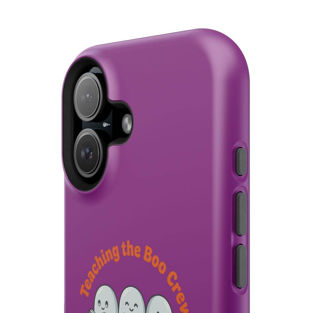 Teaching the Boo Crew Phone Case — Cute Ghosts Teacher Gift Impact-Resistant Case