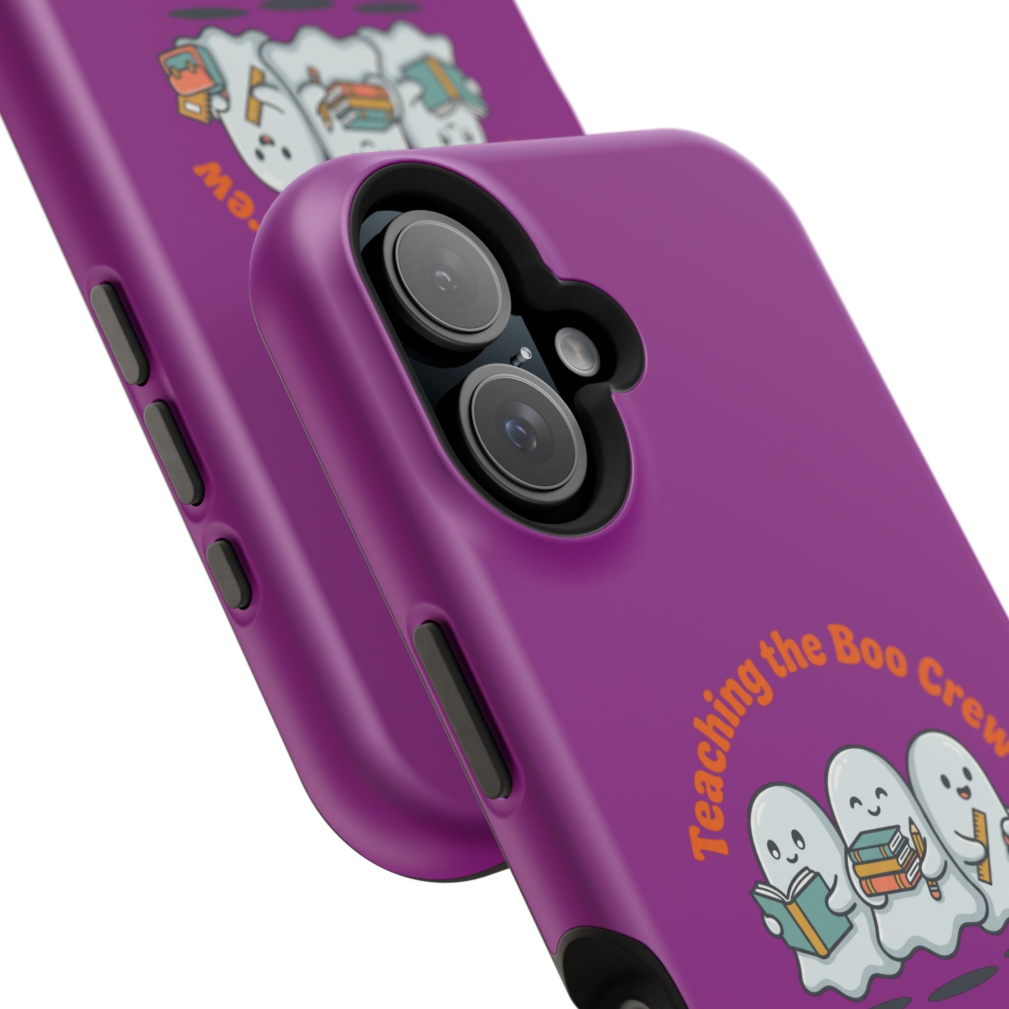 Teaching the Boo Crew Phone Case — Cute Ghosts Teacher Gift Impact-Resistant Case