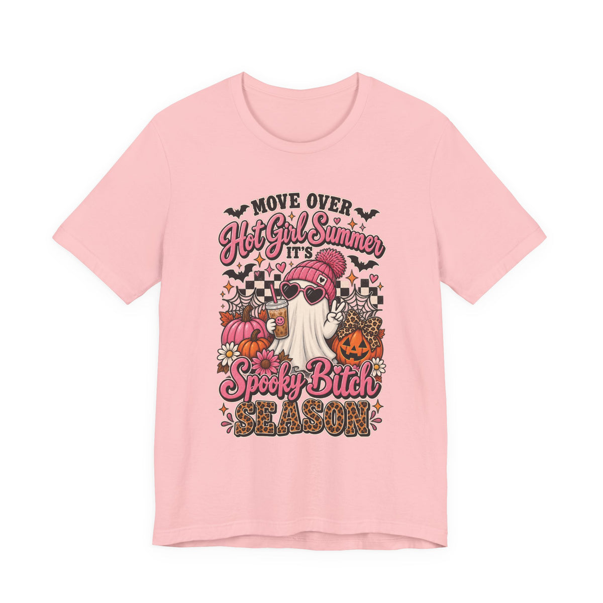 Spooky Bitch Season Halloween Tee — "Move Over Hot Girl Summer" Gnome Pumpkin T-Shirt