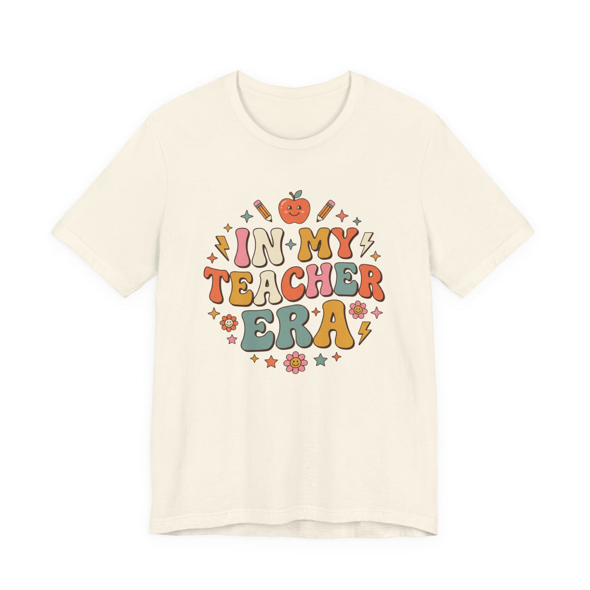 Teacher Tee — "In My Teacher Era" Retro School Graphic T-Shirt