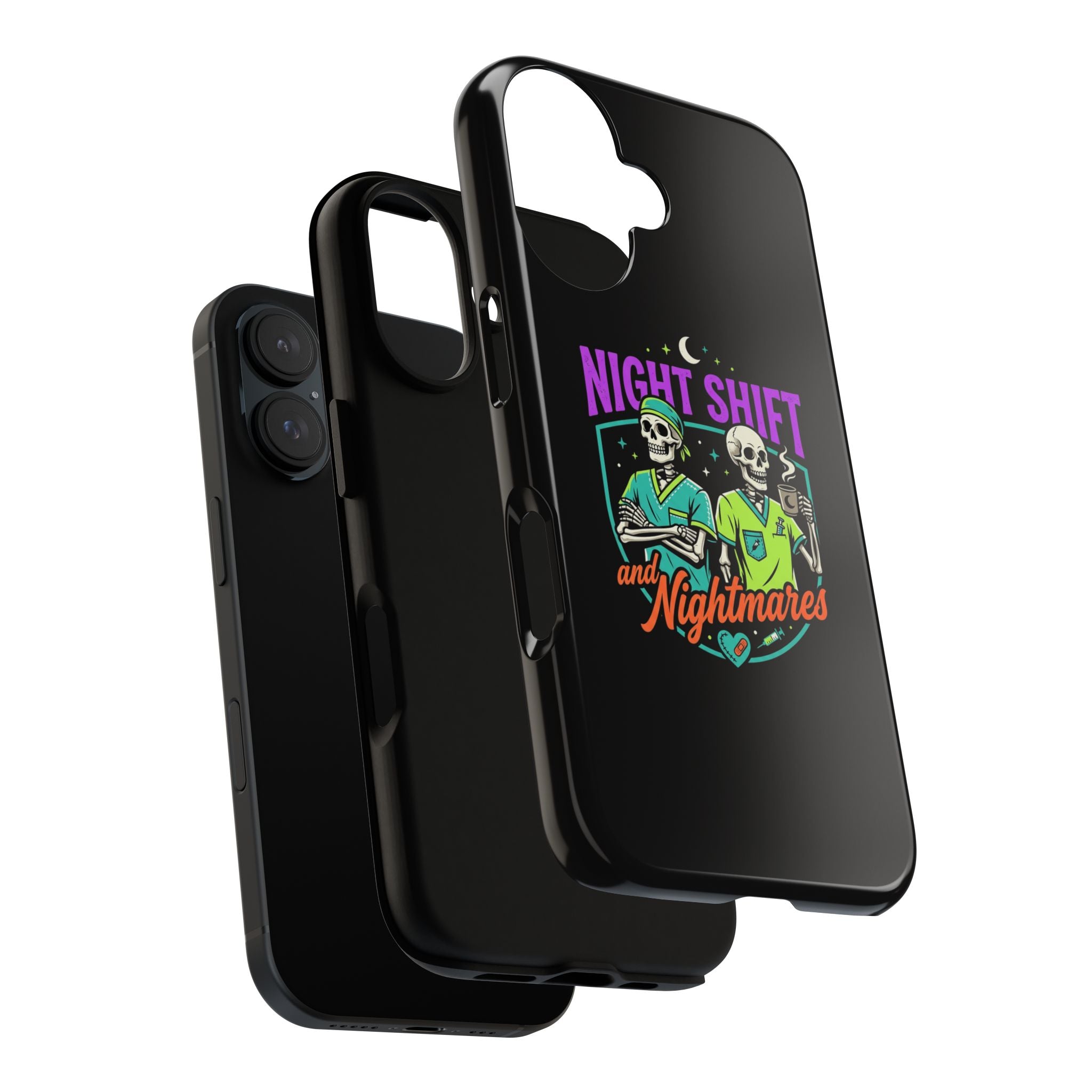 Phone Case — Night Shift and Nightmares Skeleton Nurses (Protective Tough Case)