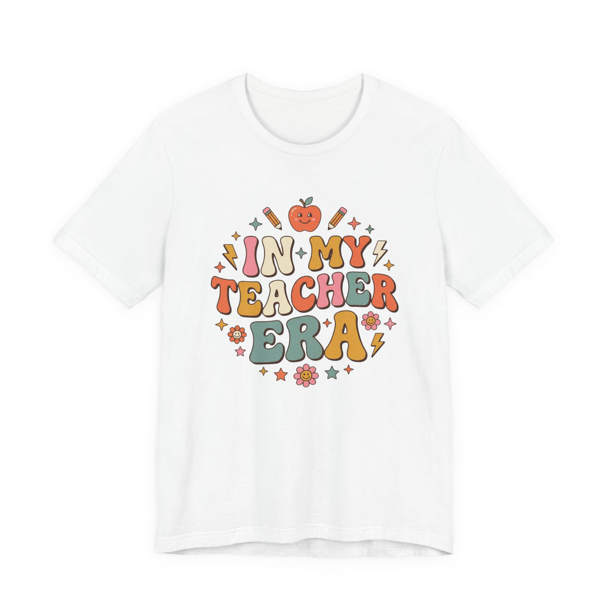 Teacher Tee — "In My Teacher Era" Retro School Graphic T-Shirt