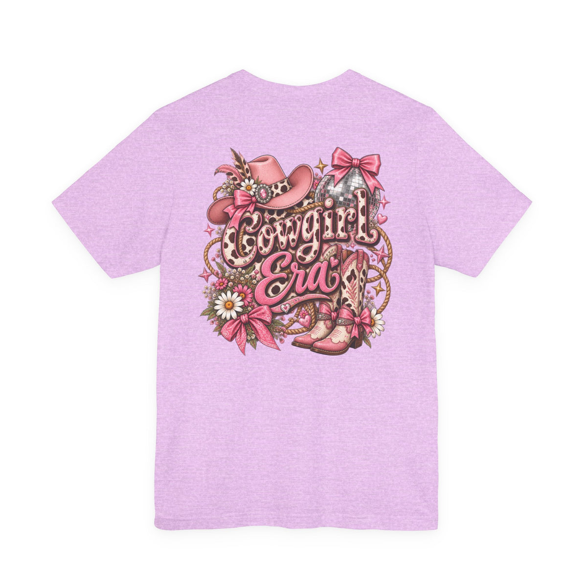 Cowgirl Era Tee — Pink Western Cowgirl Graphic T-Shirt
