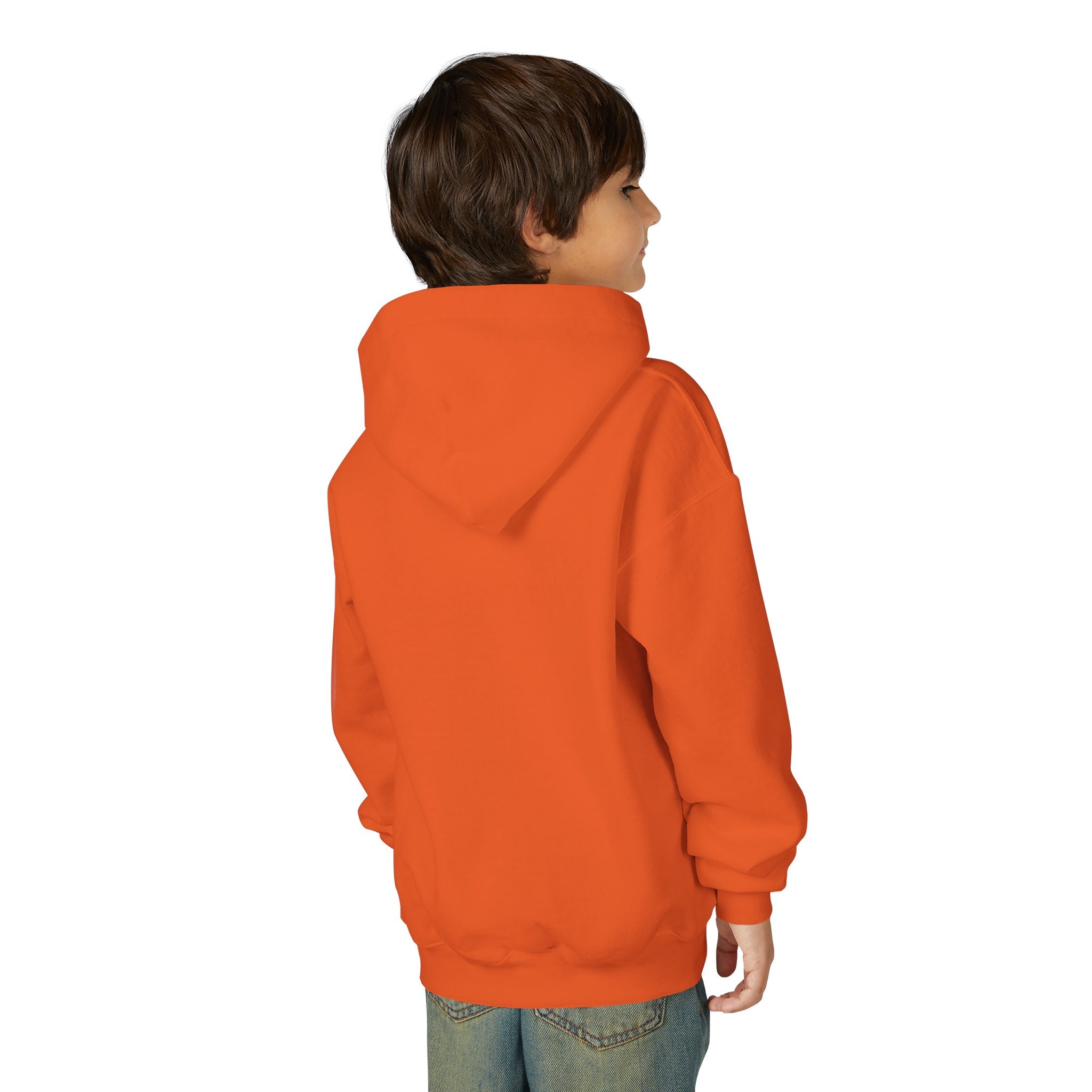 Youth Halloween Ghost Hoodie - "Too Cute to Spook" Kids Pullover