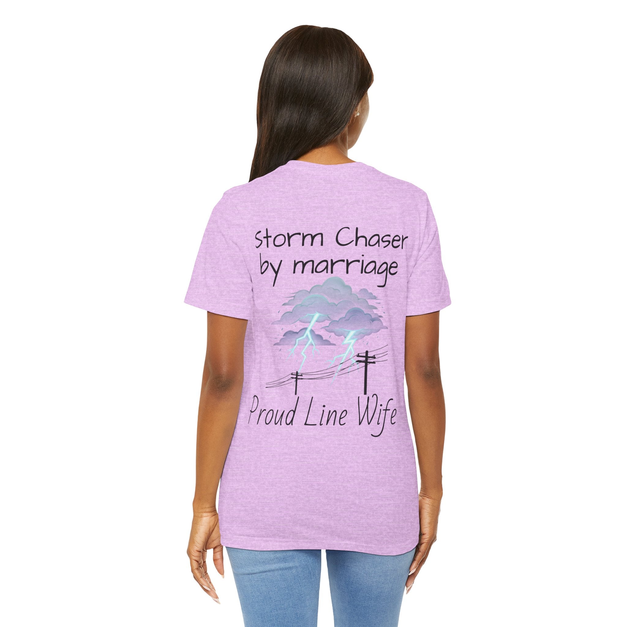 Storm Chaser Tee — “Storm Chaser by Marriage” Proud Line Wife T‑Shirt