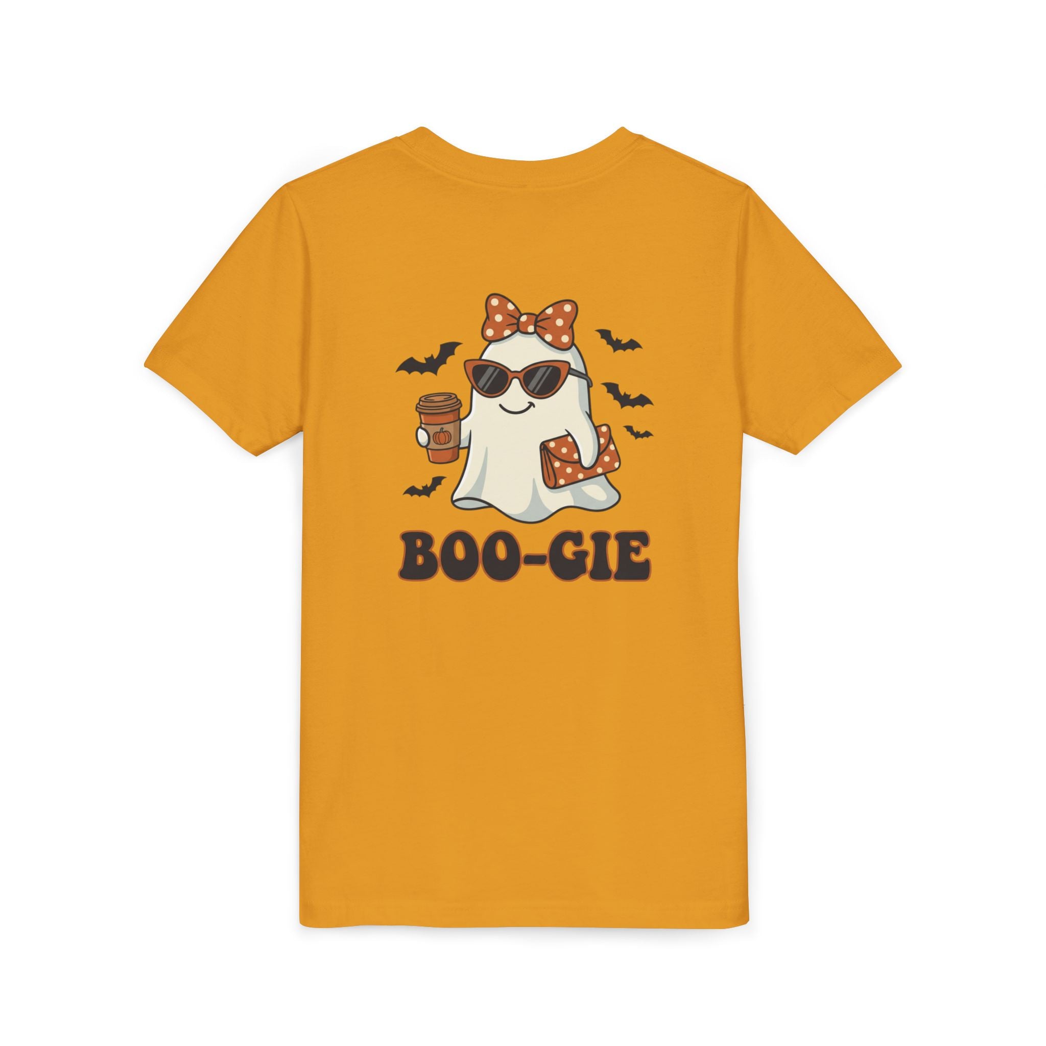Youth Tee — "Boo-gie" Cute Ghost Halloween Shirt