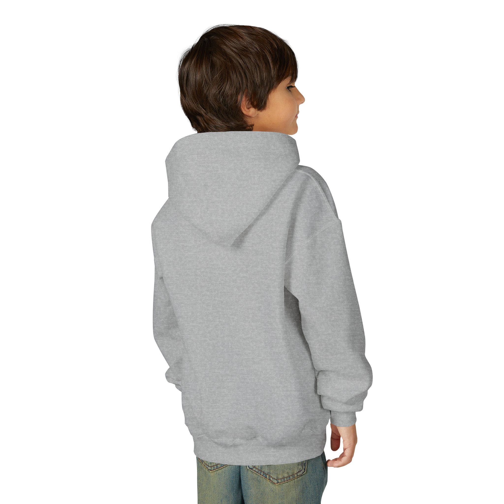 Halloween Mummy T-Rex Youth Hoodie — "Trick or Treat" Dinosaur Kids Sweatshirt