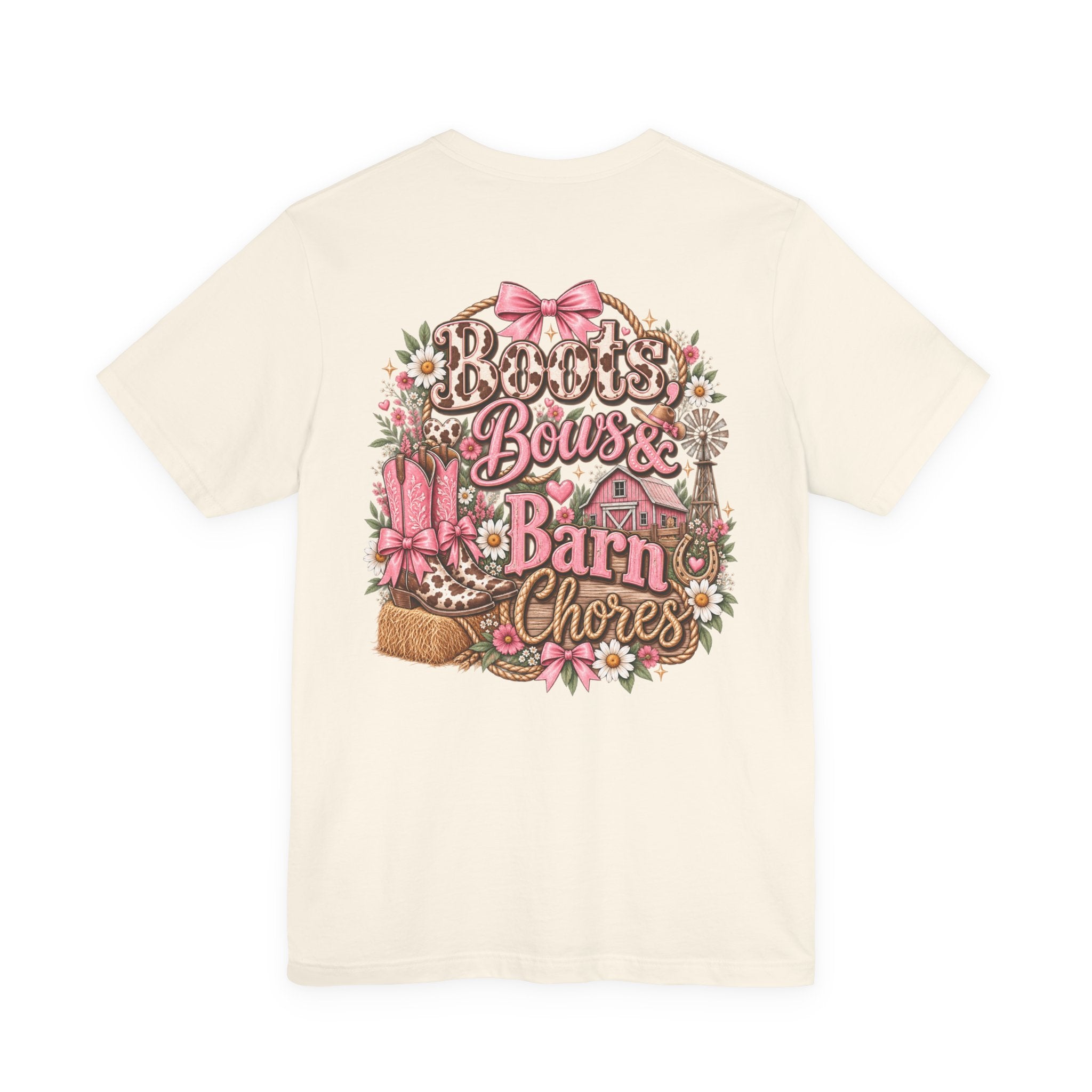 Boots Bows & Barn Chores Graphic Tee