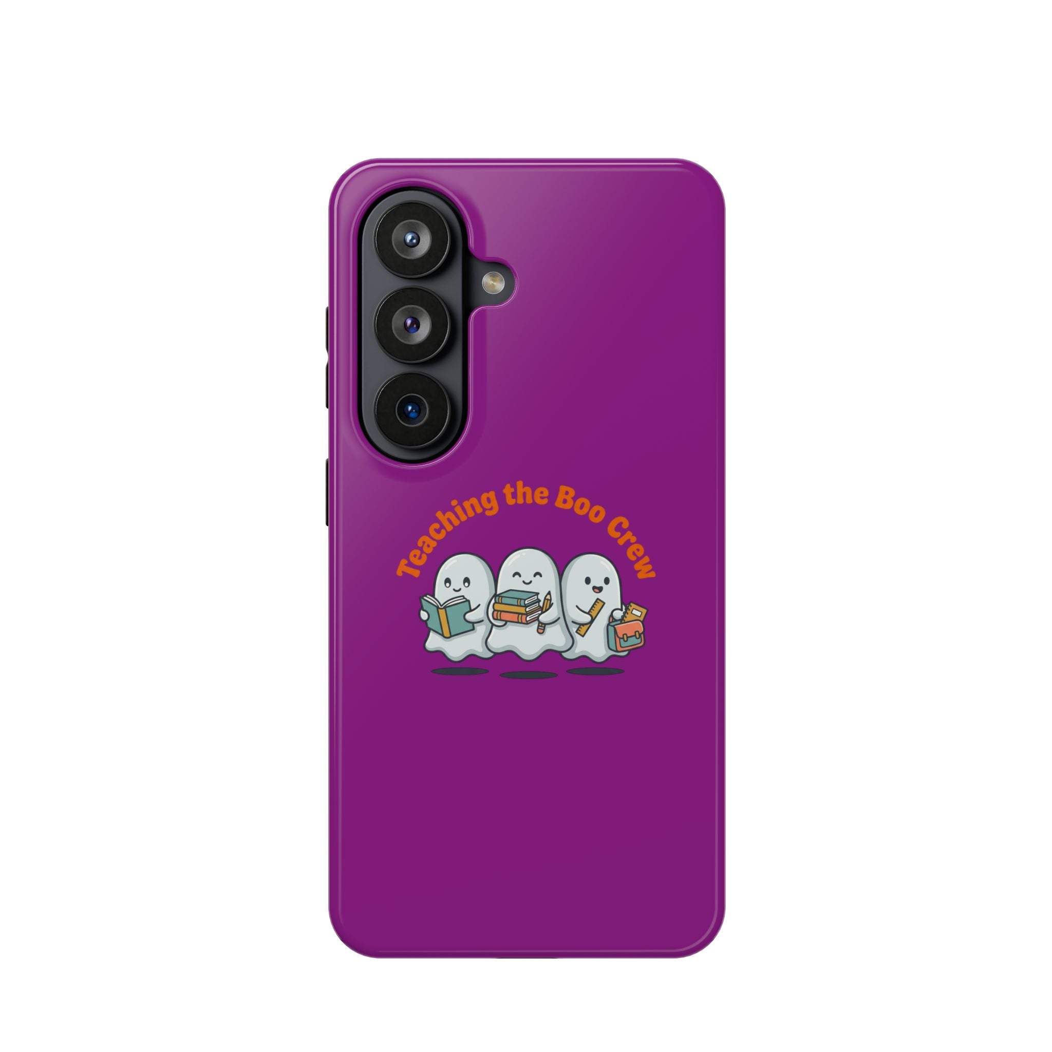 Teaching the Boo Crew Phone Case — Cute Ghosts Teacher Gift Impact-Resistant Case