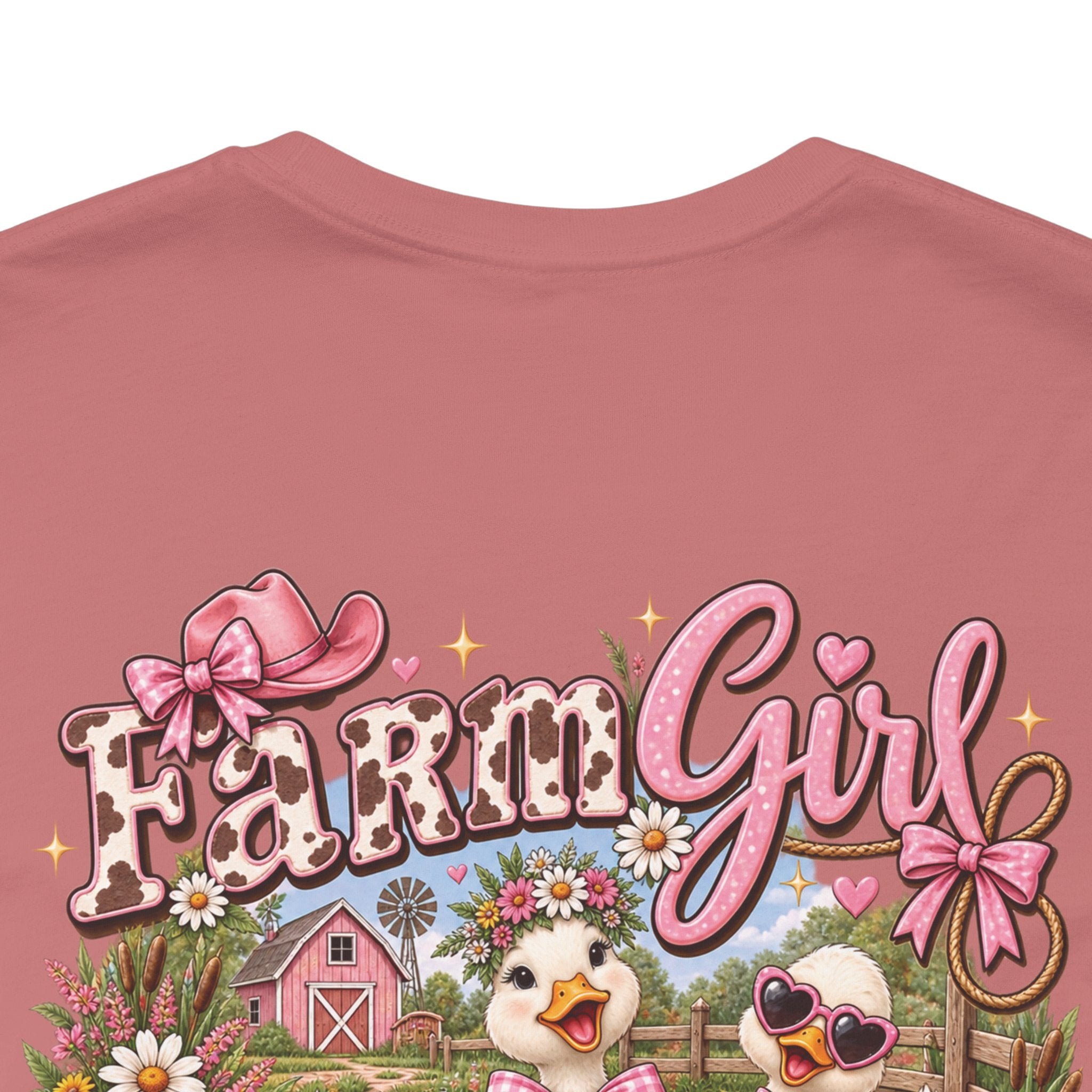 Duckin' Girl Tee — Cute Pastel Duck Family Graphic T‑Shirt