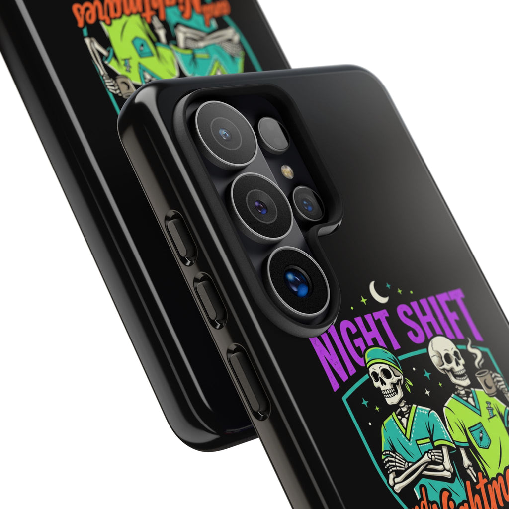 Phone Case — Night Shift and Nightmares Skeleton Nurses (Protective Tough Case)