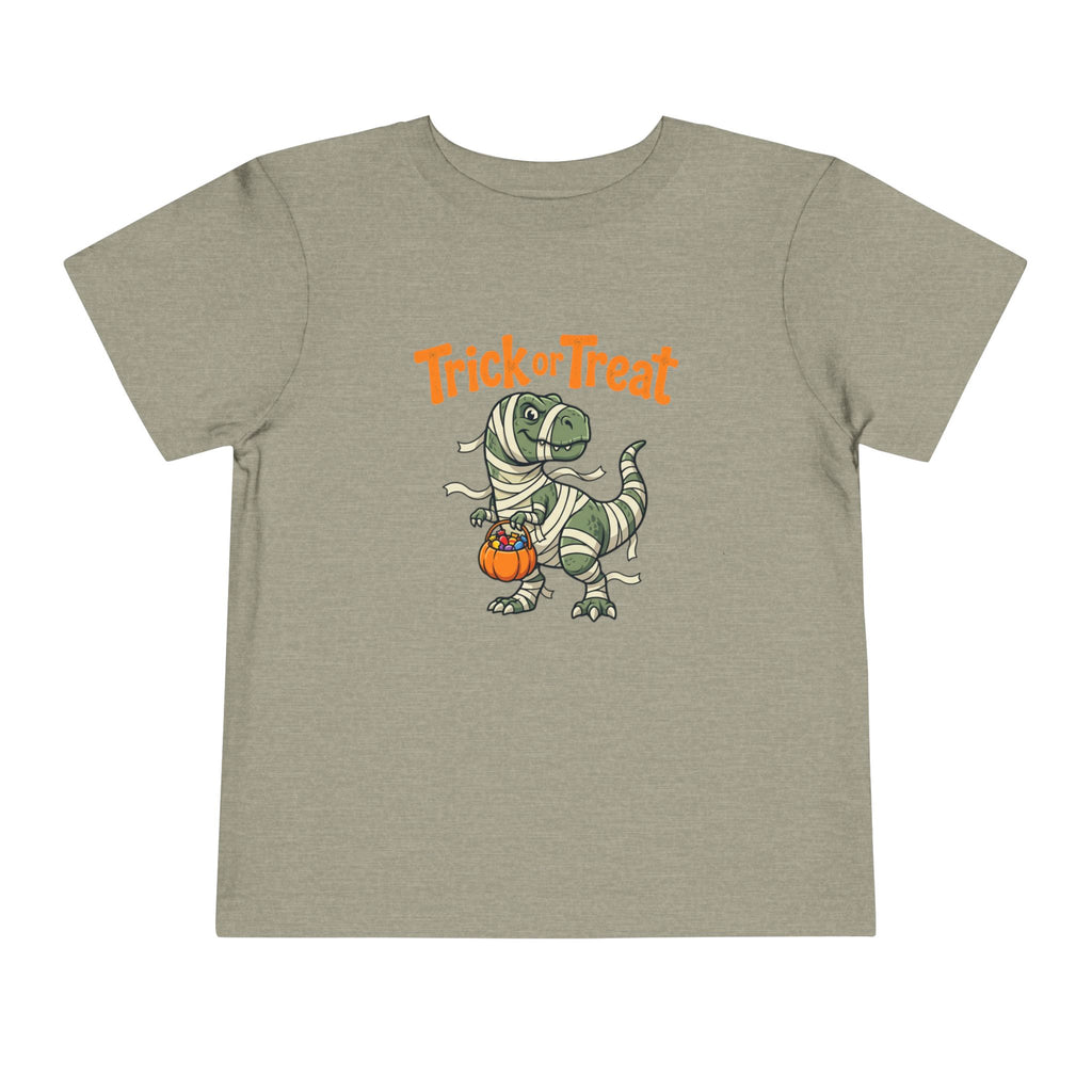 Toddler Tee — Mummy Dinosaur Trick or Treat Halloween Shirt