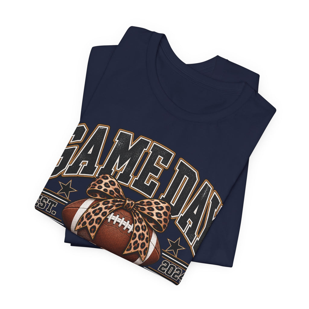 Game Day Social Club Football Tee — Established 2024