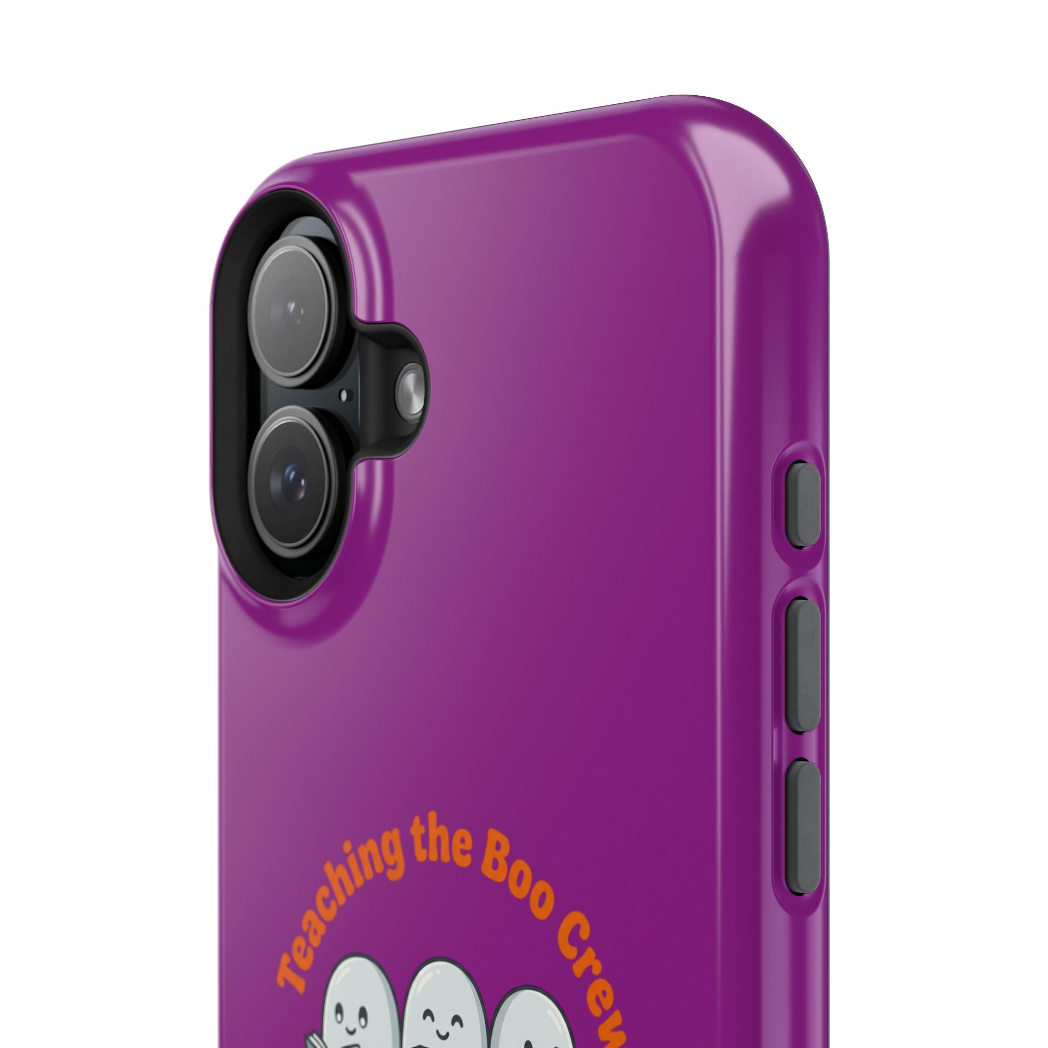 Teaching the Boo Crew Phone Case — Cute Ghosts Teacher Gift Impact-Resistant Case