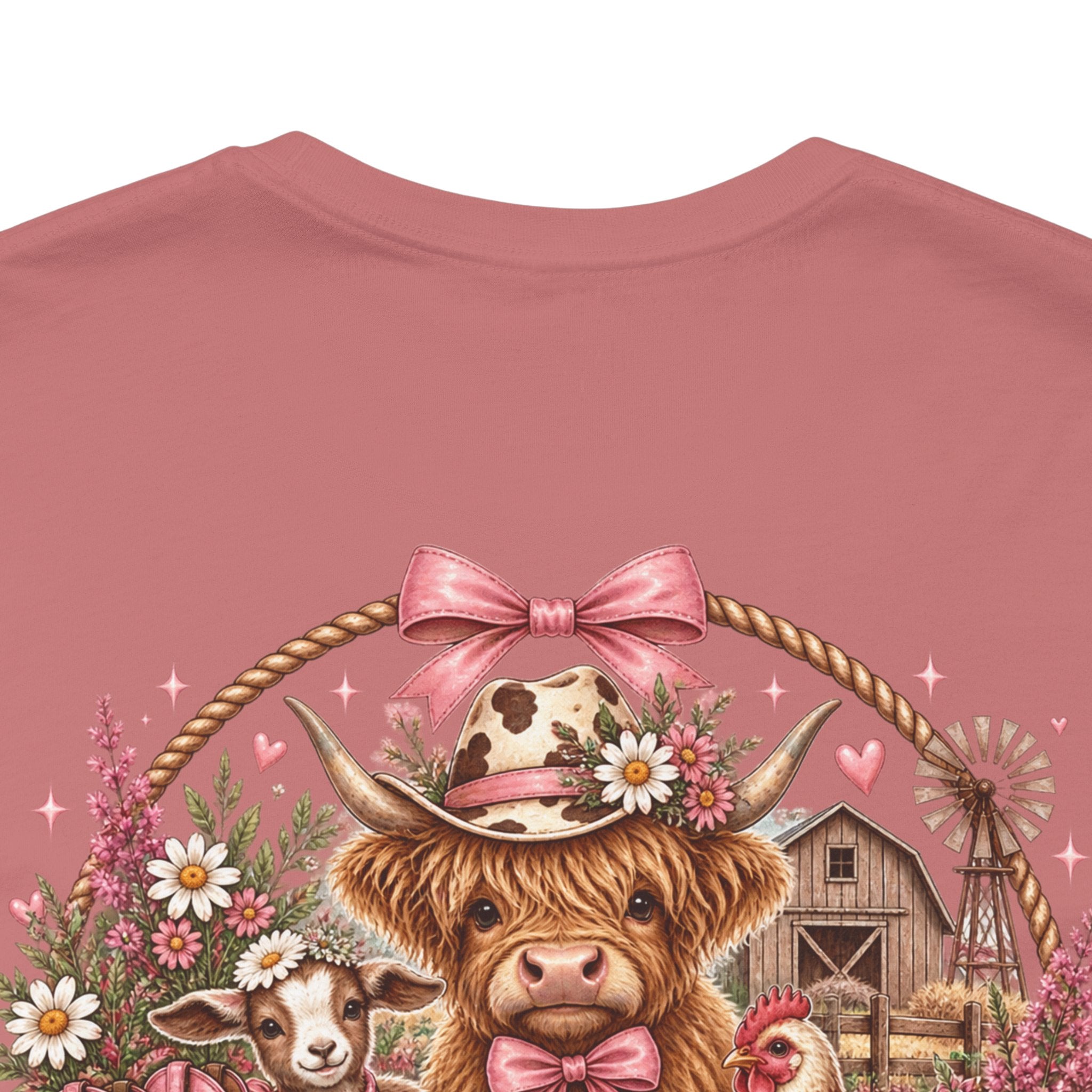 Farm Girl Social Club Graphic Tee — Country Cowgirl Floral T-Shirt