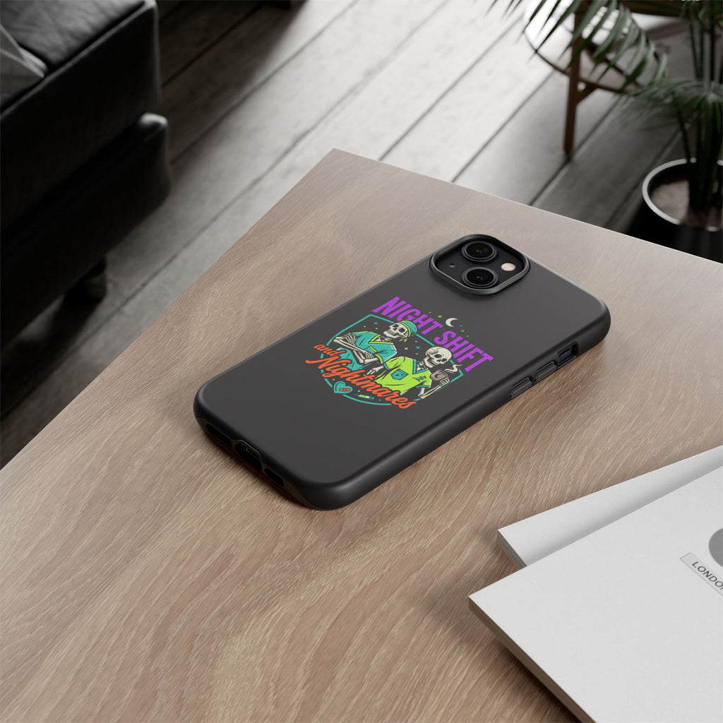 Phone Case — Night Shift and Nightmares Skeleton Nurses (Protective Tough Case)